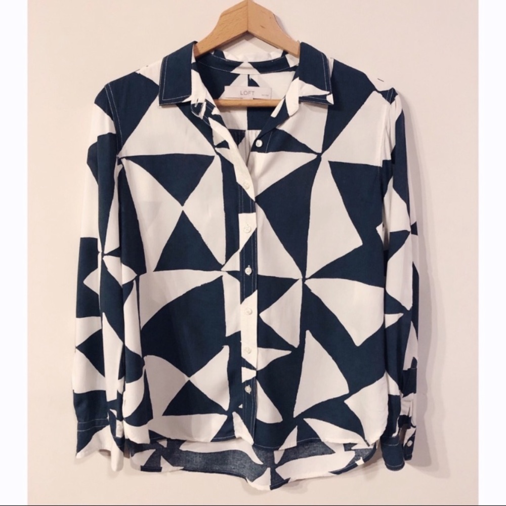 Loft Triangle Utility Blouse - image 4